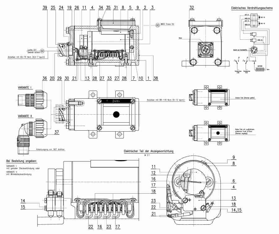 Anzeigevorrichtung 24 V AV 50-08/II